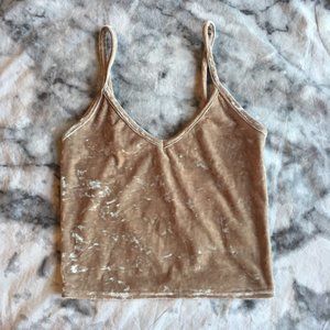 UO Kimchi Blue Crushed Velvet Tank Top